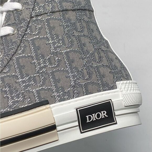 Dior B23 High Top 'Dior Oblique - Ruthenium Jacquard Sneakers size 43/us size 10 - Picture 8 of 15